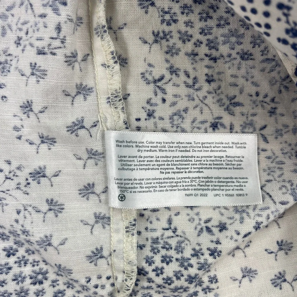Oshkosh B'gosh Kids Girls Denim Patchwork Floral Dress Blue Size 4T